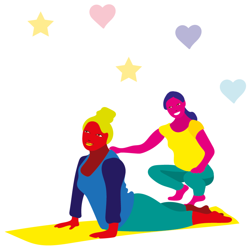 illustrationen alibe yoga